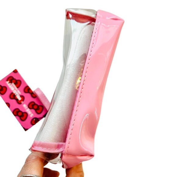 Hello Kitty Pink Clear Zip Cosmetic Storage Bag - Picture 7 of 8